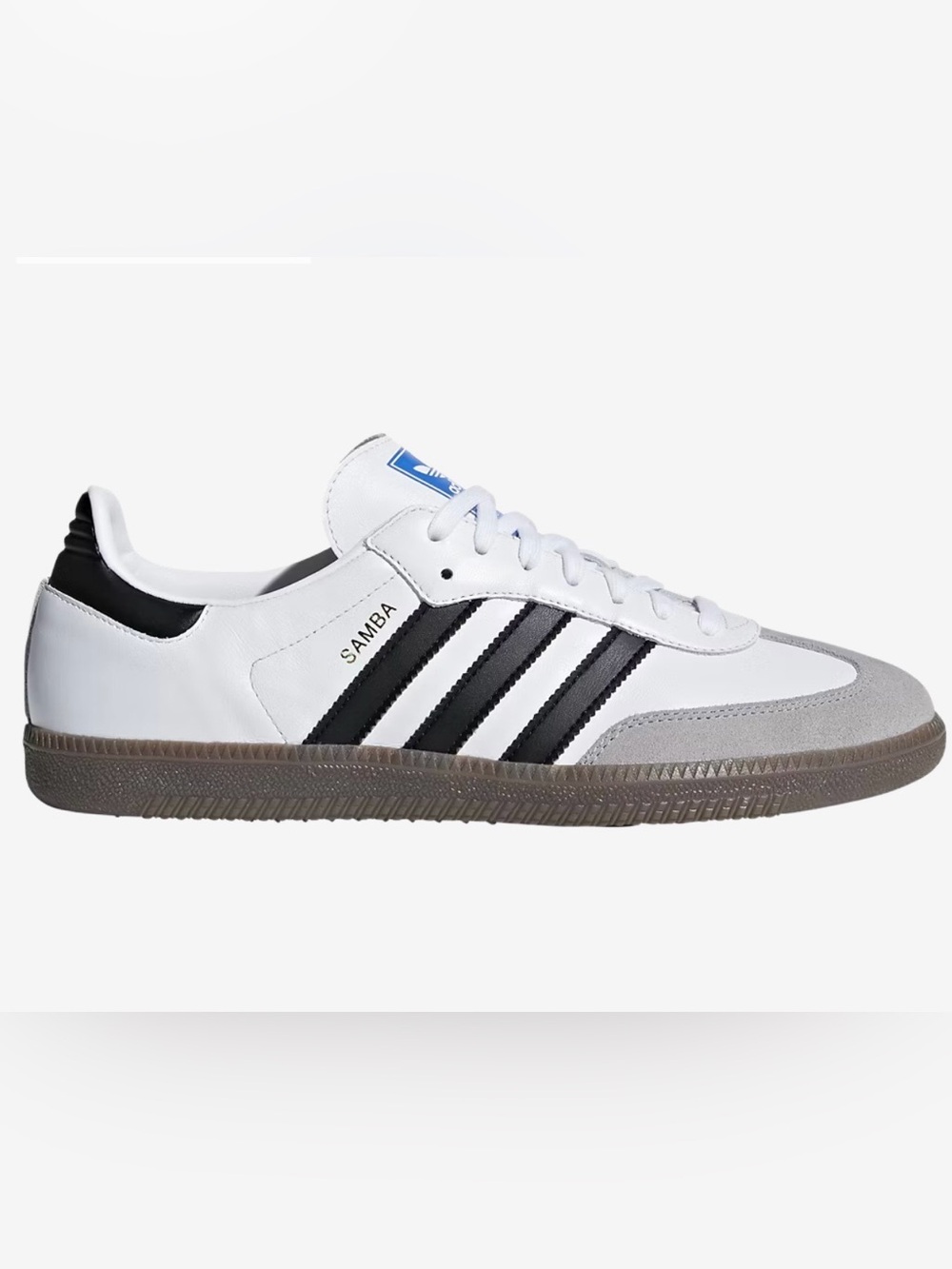 adidas Samba White Black Gray Athletic Shoes